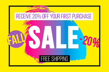 Season sale banner