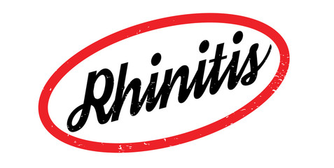 Rhinitis rubber stamp. Grunge design with dust scratches. Effects can be easily removed for a clean, crisp look. Color is easily changed.