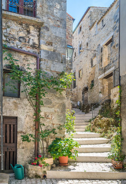 Pretoro, village in Majella National Park, in the province of Chieti, Abruzzo region, Italy.
