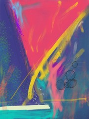 background of colorful scribbles.