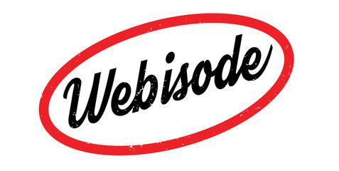 Webisode rubber stamp. Grunge design with dust scratches. Effects can be easily removed for a clean, crisp look. Color is easily changed.