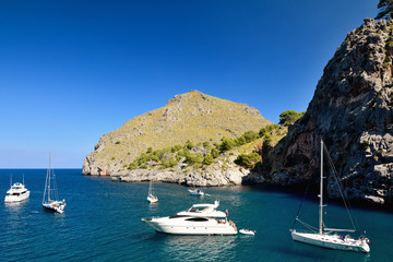 Boats in Sa Calobra