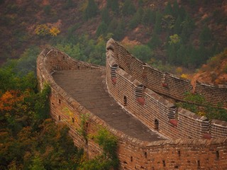 Empty Great Wall of China