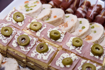 Catering food close up