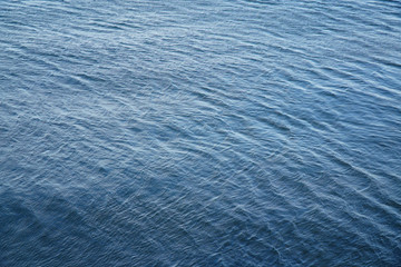 dark blue rippled sea surface