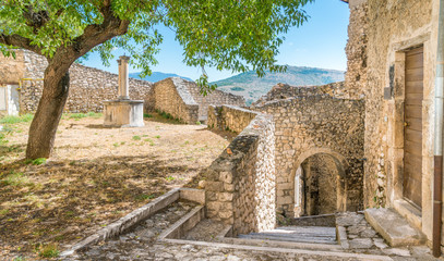Navelli, village in the province of L'Aquila, in the Abruzzo region of central Italy.