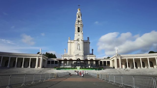 The Sanctuary of Fatima timelapse. Sanctuary of Our Lady of Fatima is a group of Catholic religious buildings in Fatima, Portugal.
