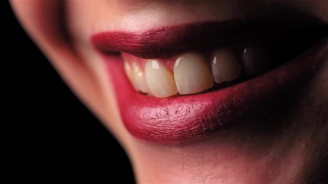 Womans  smile