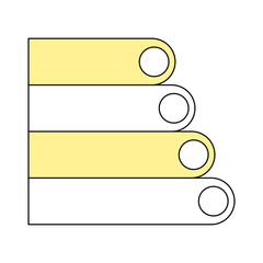 Obraz premium Blank infographic layout