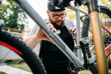 Bicycle mechanic repair bike, cycle workshop