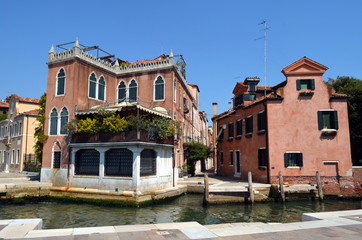 Malerische Häuser in Venedig