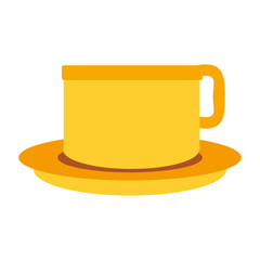 Porcelain mug cup vector illustration