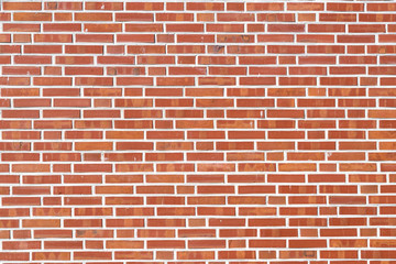 Red brick wall background or texture