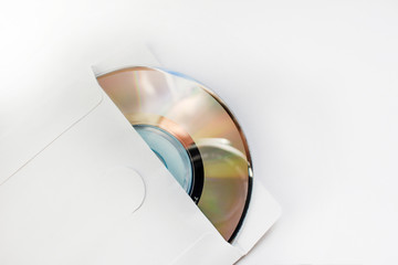 compact disk in envelope.
