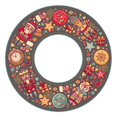 Merry Christmas background. Textless template