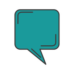 speech bubble message icon vector illustration design