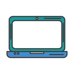 laptop computer isolated icon vector illustration design