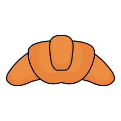 delicious croissant bread icon vector illustration design