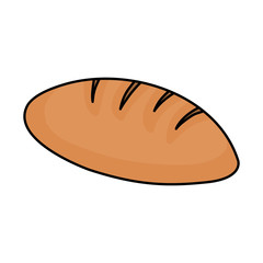 delicious bread isolated icon vector illustration design