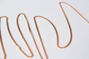 Thin gold chain