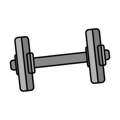 weight lifting device gym vector illustration design