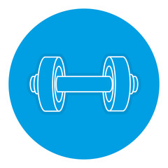 weight lifting device gym vector illustration design
