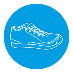 sport shoes isolated icon vector illustration design