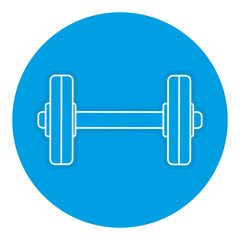 weight lifting device gym vector illustration design