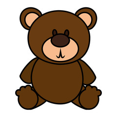 bear teddy isolated icon vector illustration design