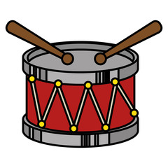 drum musical instrument icon vector illustration design