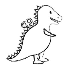 t-rex toy isolated icon vector illustration design