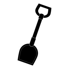 shovel tool isolated icon vector illustration design