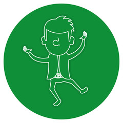 leprechaun avatar character icon vector illustration design