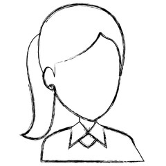 beautiful businesswoman avatar character vector illustration design