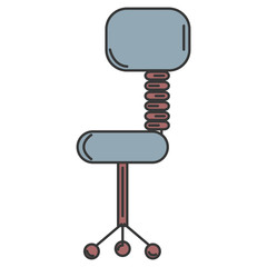 office chair isolated icon vector illustration design