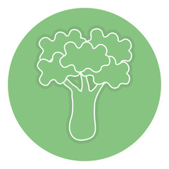 broccoli fresh isolated icon vector illustration design