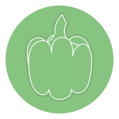 pepper fresh isolated icon vector illustration design