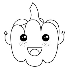 pepper fresh kawaii character vector illustration design