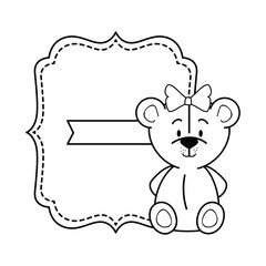 baby shower card with beard icon over white background colorful design vector illustration