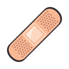 adhesive bandage icon over white background vector illustration