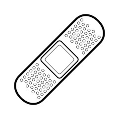 adhesive bandage icon over white background vector illustration