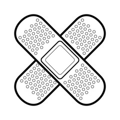 adhesive bandages icon over white background vector illustration