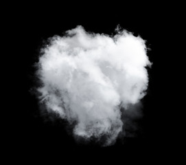 clouds on black background