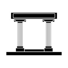 wedding arch and architecture frame decoration vector illustration