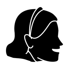 bride wedding face woman cartoon image vector illustration