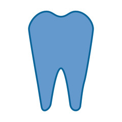tooth icon over white background vector illustration