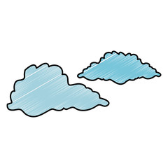 clouds icon over white background vector illustration