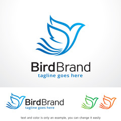 Bird Brand Logo Template Design Vector, Emblem, Design Concept, Creative Symbol, Icon