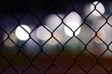 Fototapeta premium Bokeh Fence