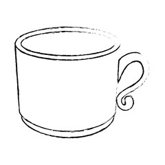 coffee mug icon over white background vector illustration